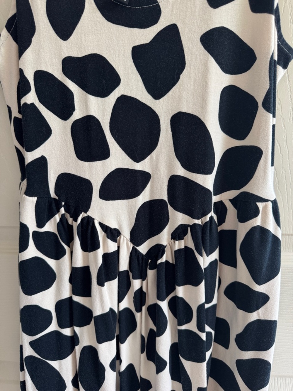 Who What Wear Black and White Spot Maxi Dress - Picture 4 of 5